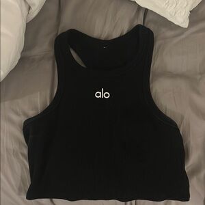 Alo Black Tank Top